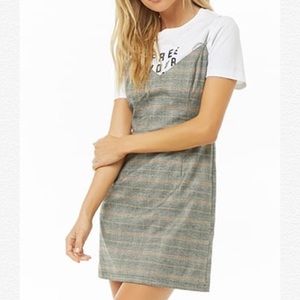 Forever 21 Grey Plaid Mini Dress